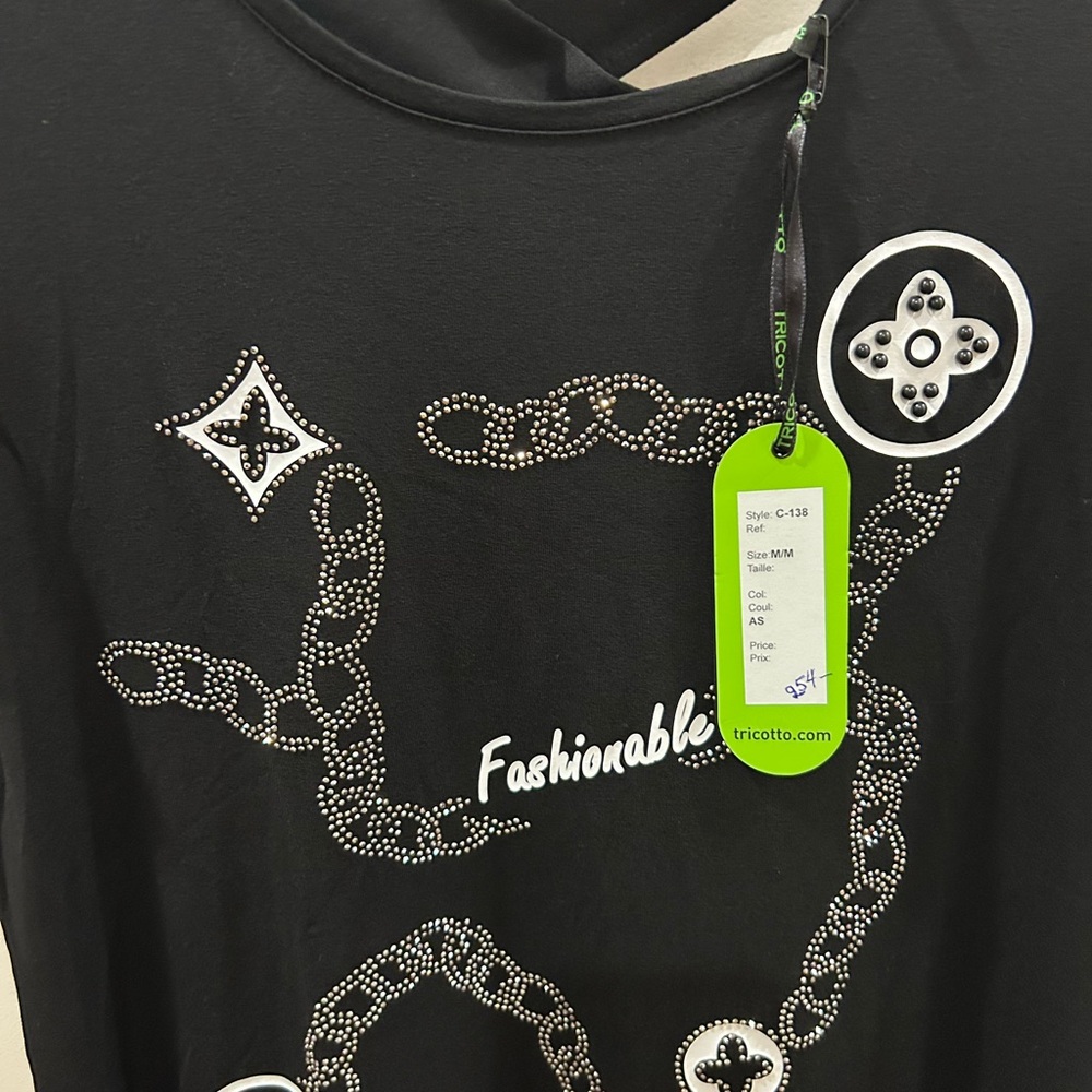 New Fashion Stretch Black Graphic design Dress